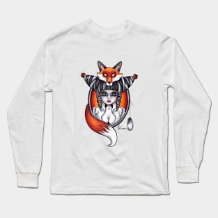 gothic fox Long Sleeve T-Shirt